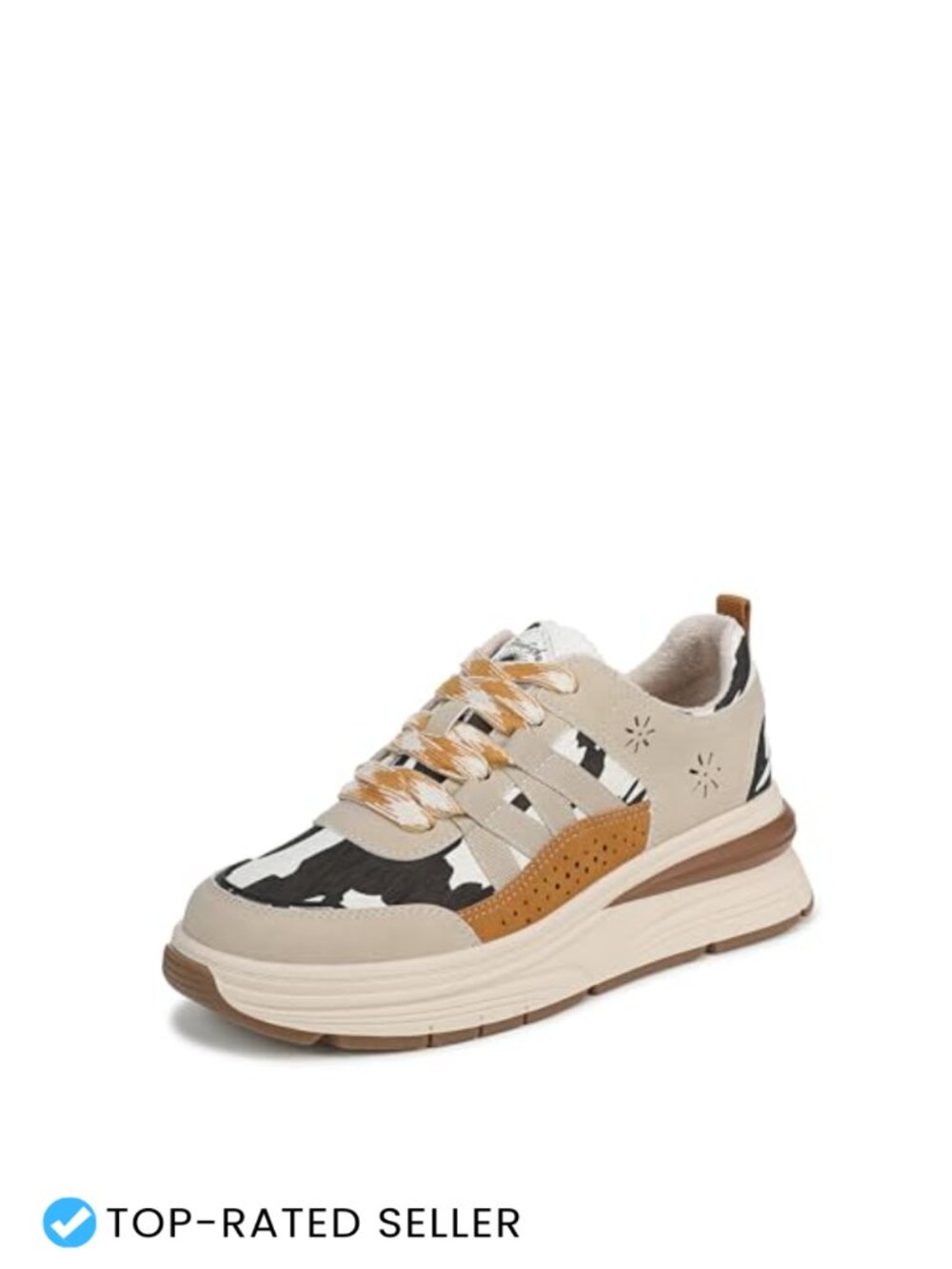 Women's Platform Slip On Sneakers Faux Laces TPR Sole Casual